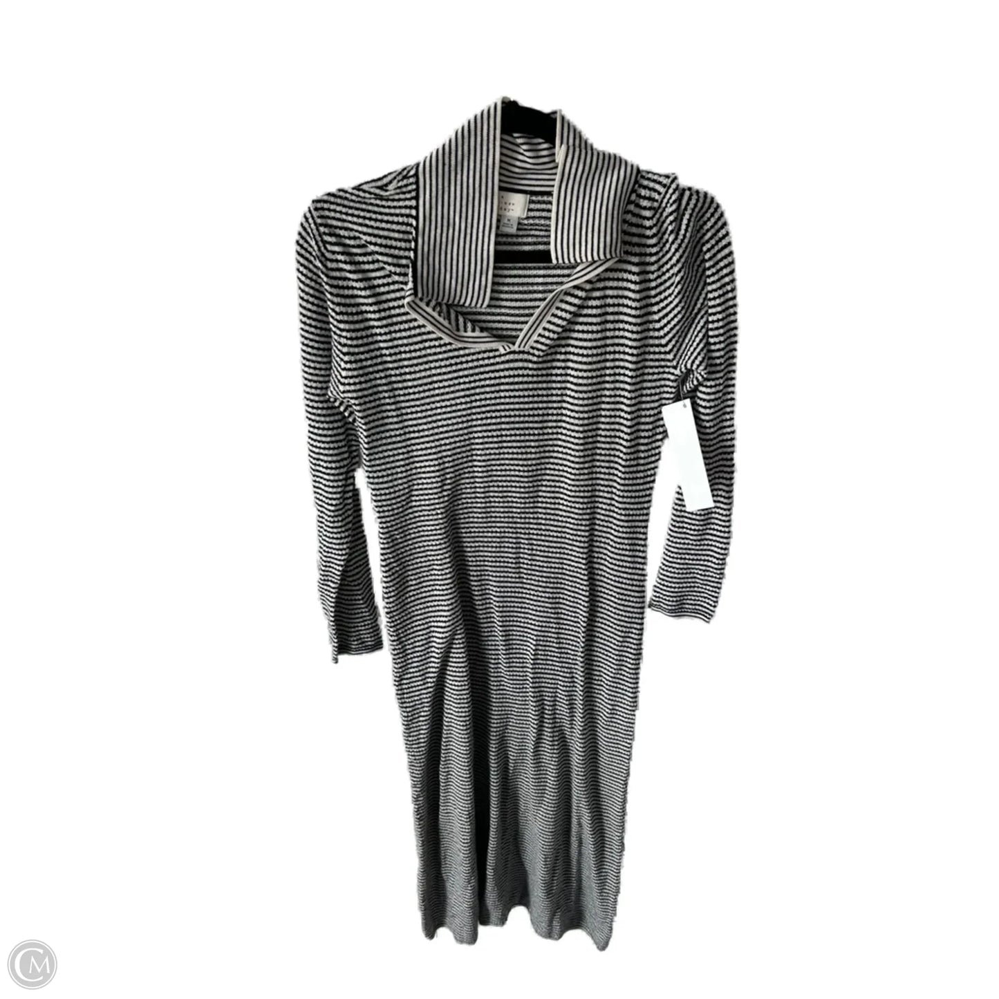 Dress Casual Maxi By A New Day In Black & White, Size: M