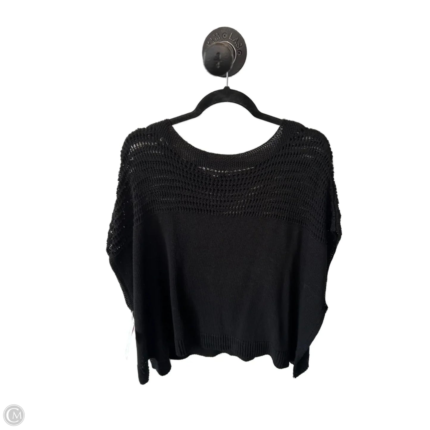 Sweater Short Sleeve By Max Studio In Black, Size: Xl