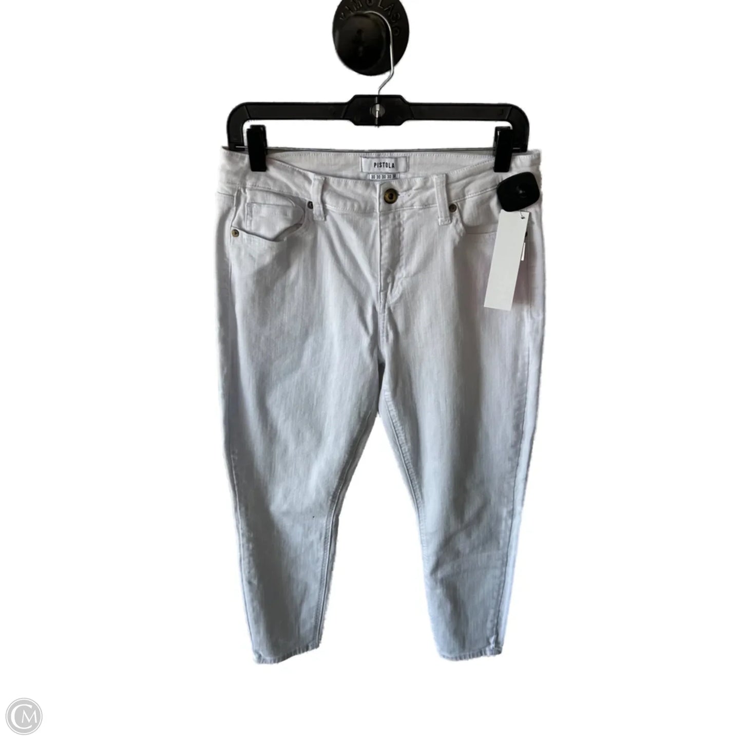 Jeans Skinny By Pistola In White Denim, Size: 10