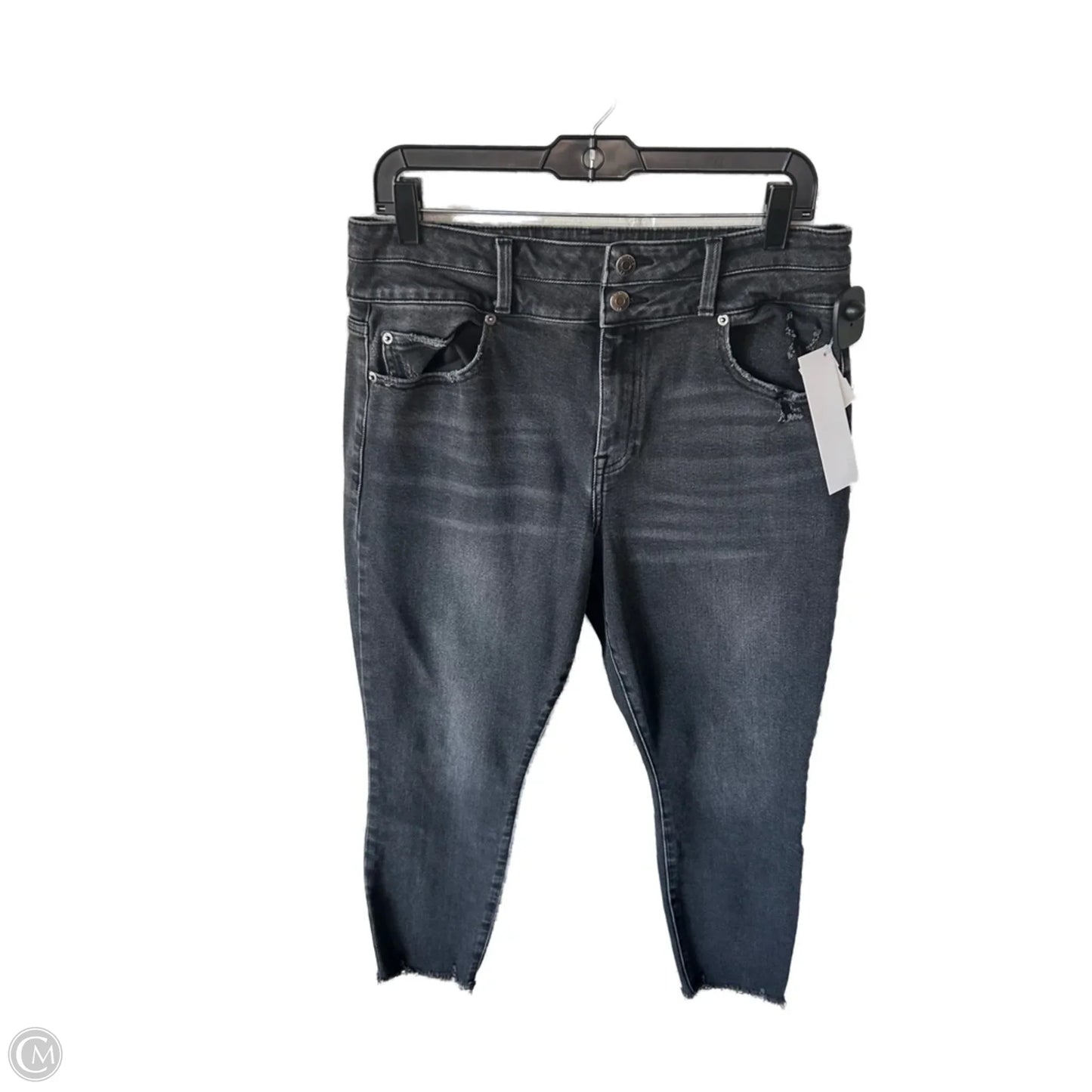 Jeans Straight By Pistola In Black Denim, Size: 12