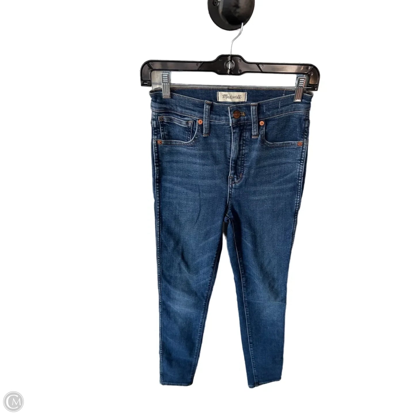 Jeans Skinny By Madewell In Blue Denim, Size: 0