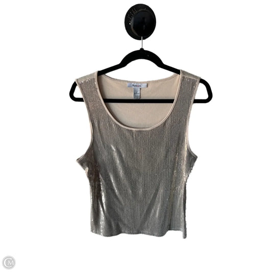 Top Sleeveless By Style And Company In Tan, Size: L
