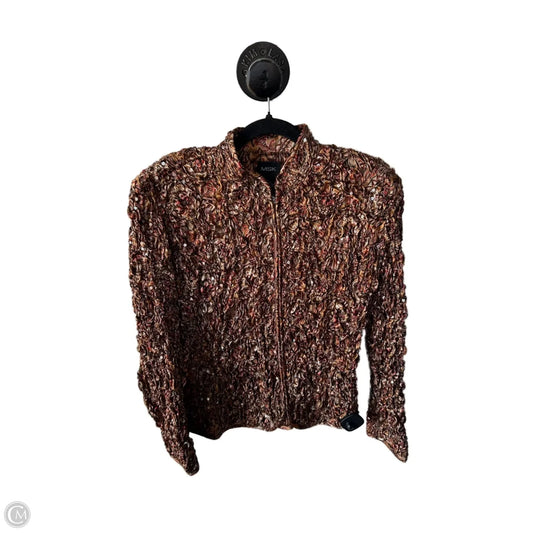 Jacket Other By Msk In Brown & Red, Size: L