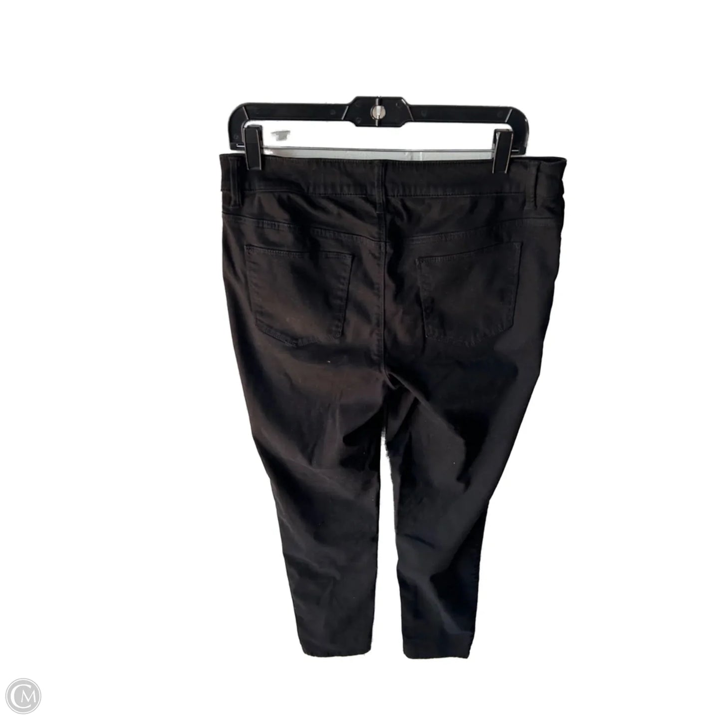 Jeans Skinny By Chicos In Black Denim, Size: 8