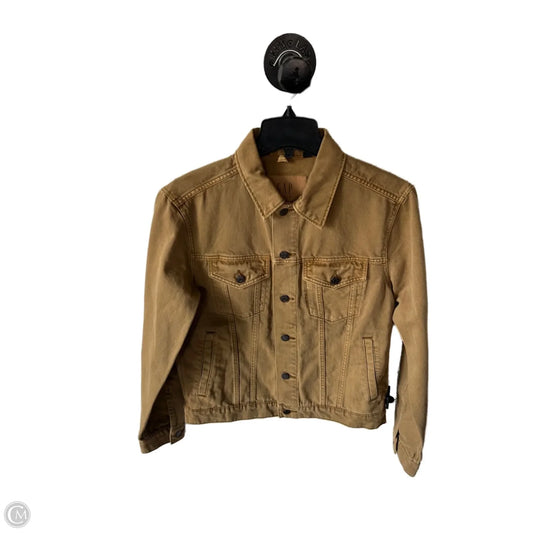 Jacket Denim By Gap In Brown Denim, Size: S