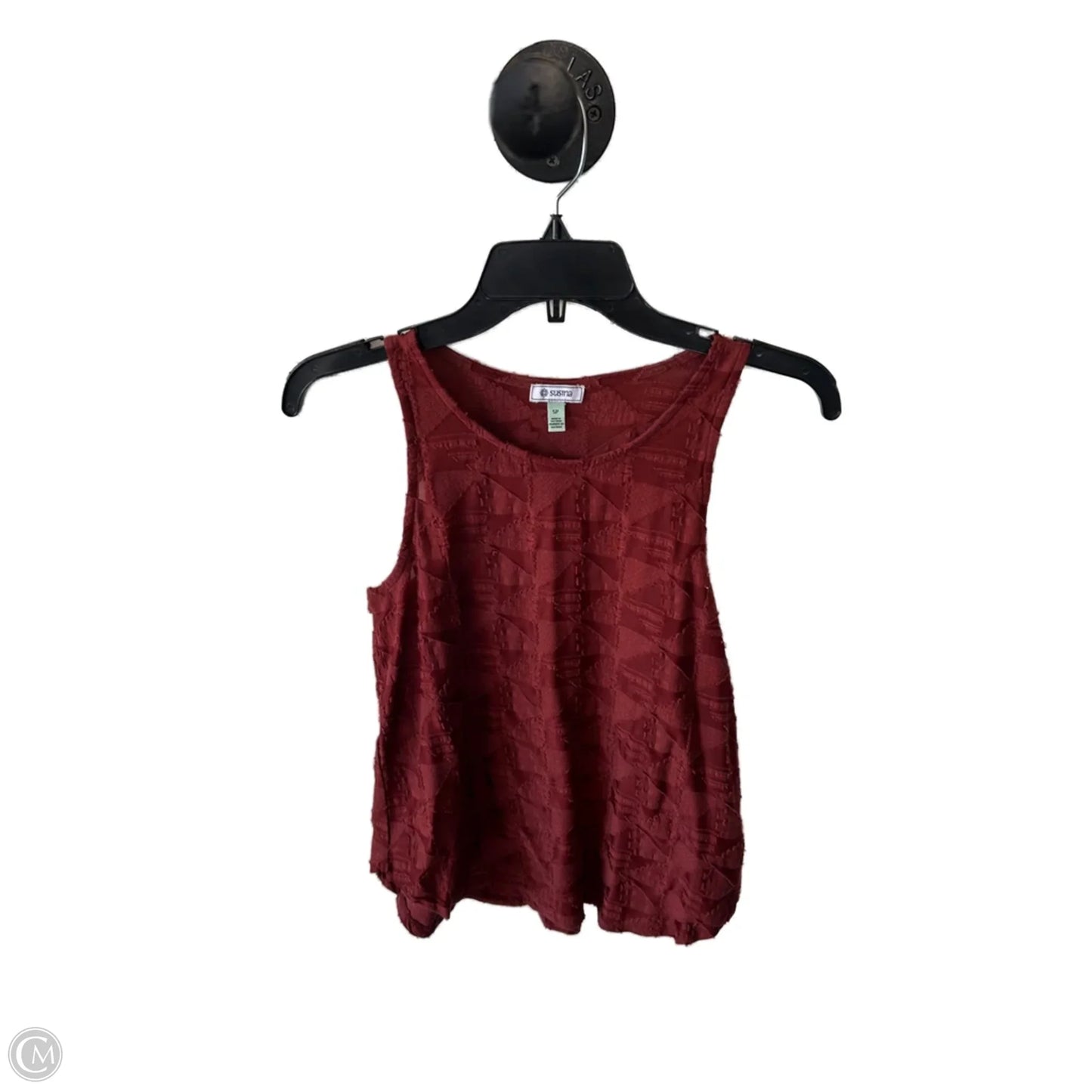 Top Sleeveless By Susina In Red, Size: Sp