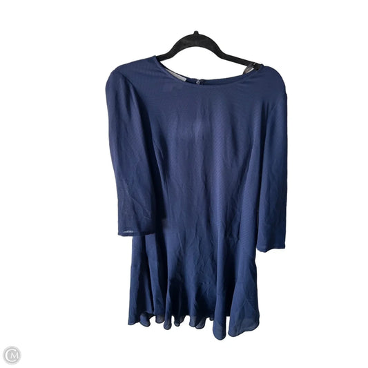 Dress Casual Short By Donna Morgan In Blue, Size: M