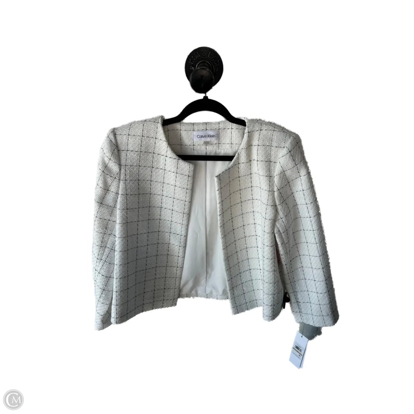 Blazer By Calvin Klein In Black & White, Size: L