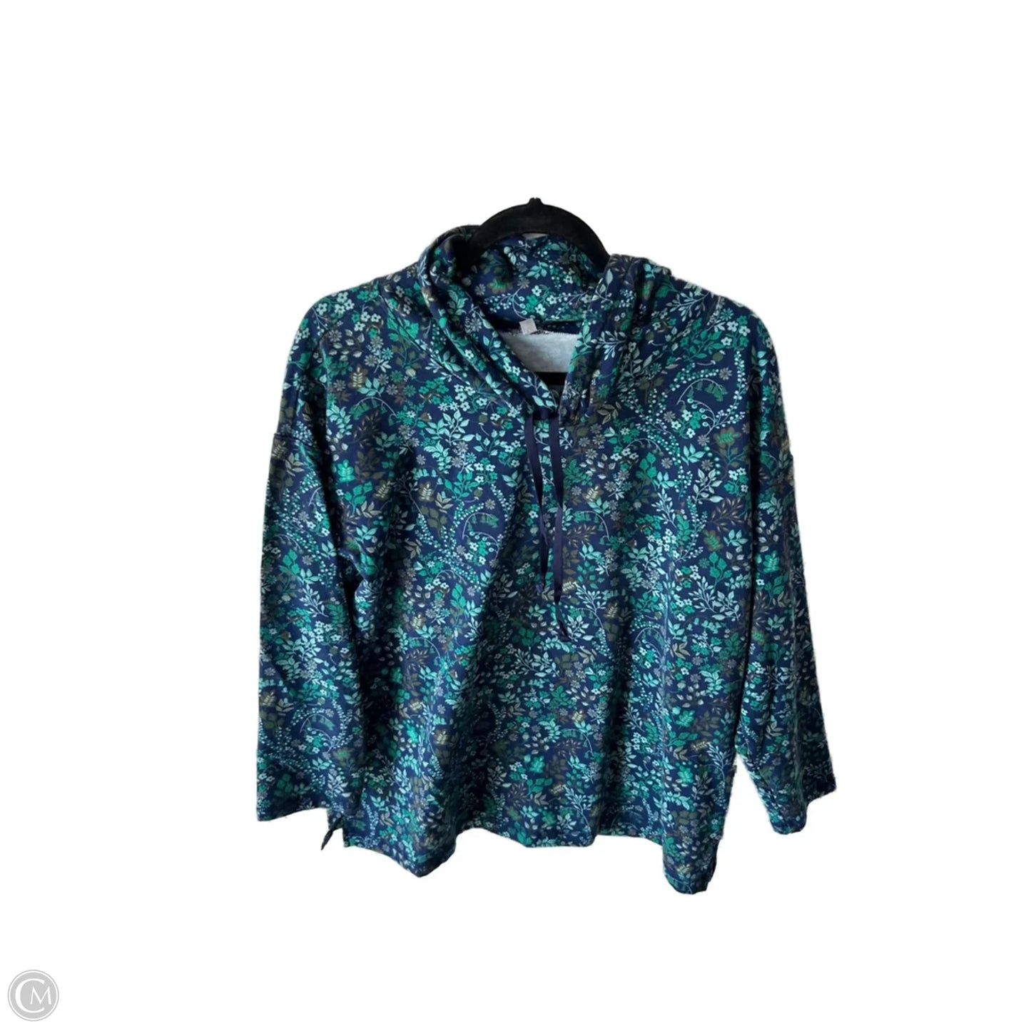 Top Long Sleeve By Talbots In Blue & Green, Size: 1x