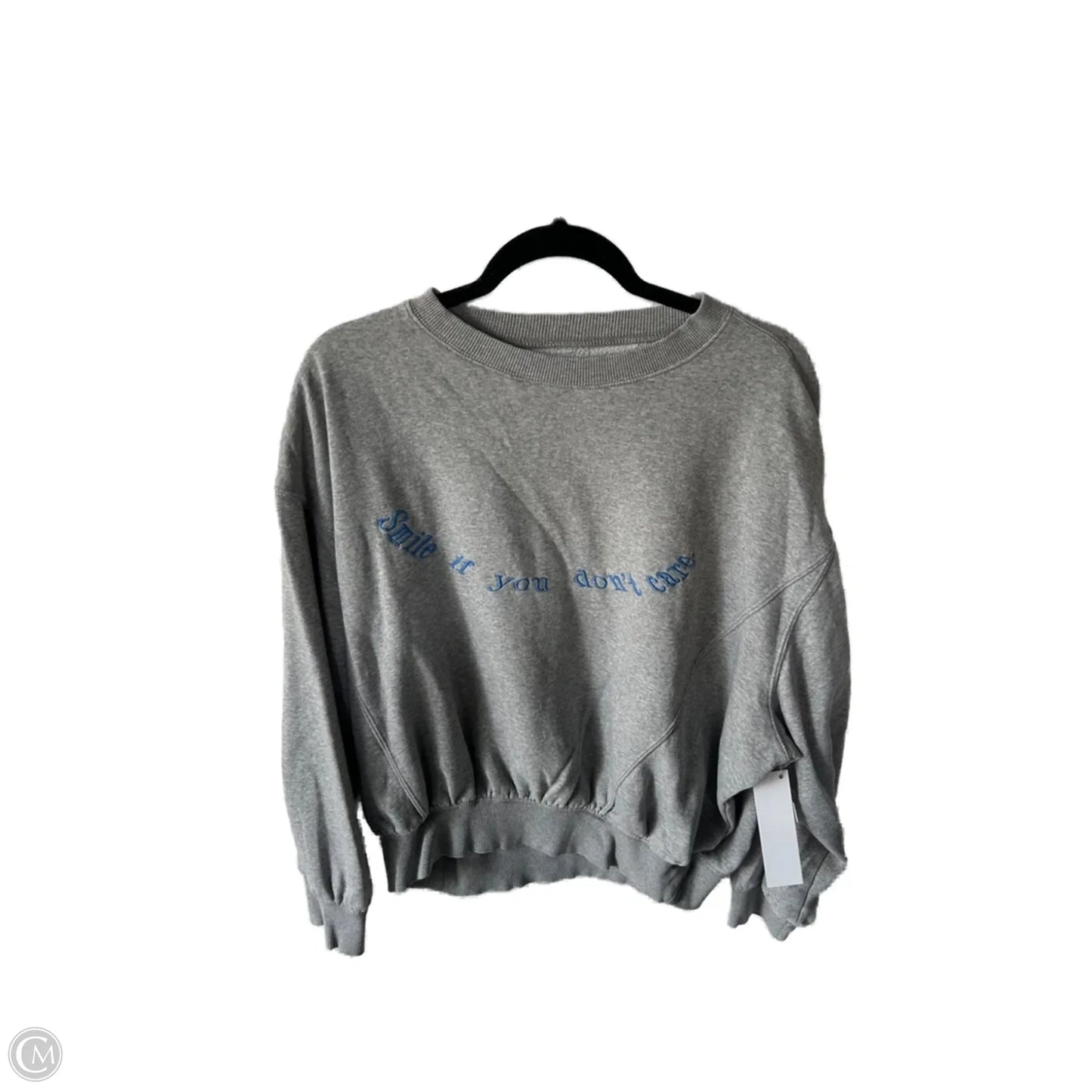 Sweatshirt Crewneck By Urban Outfitters In Grey, Size: S