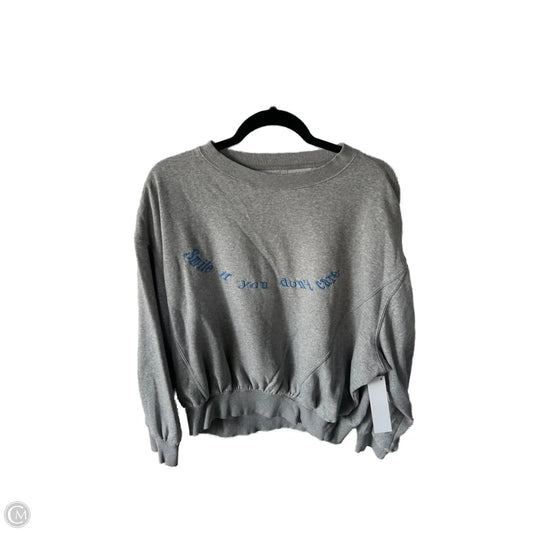 Sweatshirt Crewneck By Urban Outfitters In Grey, Size: S