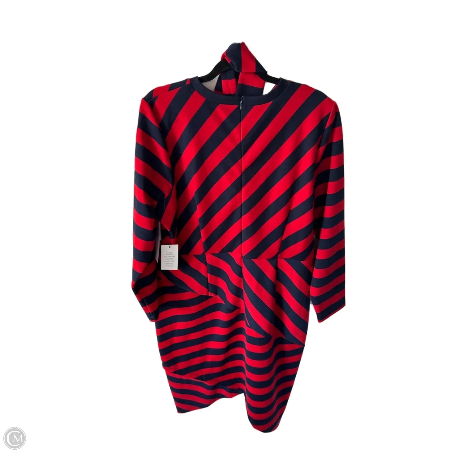 Dress Casual Midi By Eloquii In Blue & Red, Size: 2x