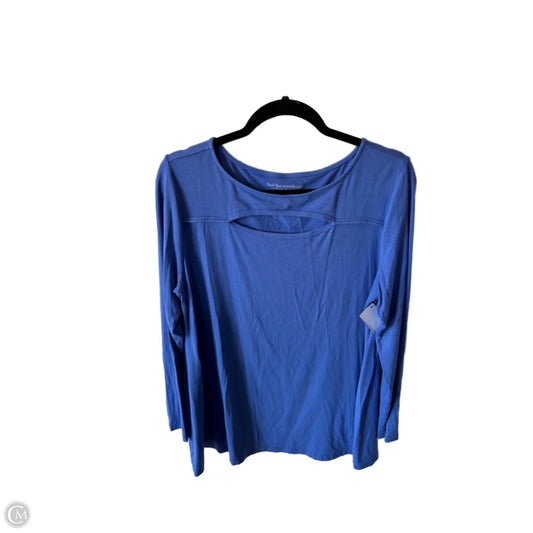 Top Long Sleeve By Soft Surroundings In Blue, Size: L
