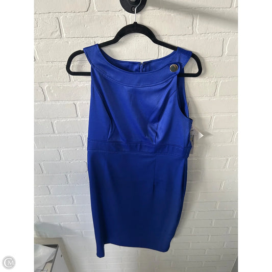 Dress Work By Maggy London In Blue, Size: L