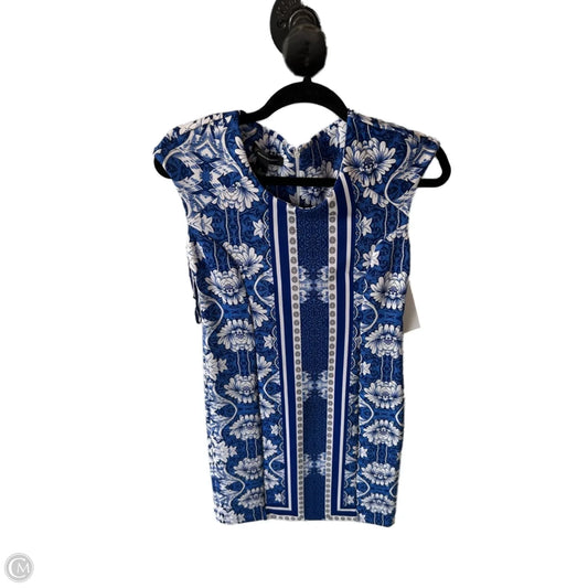 Dress Work By Inc In Blue & White, Size: S