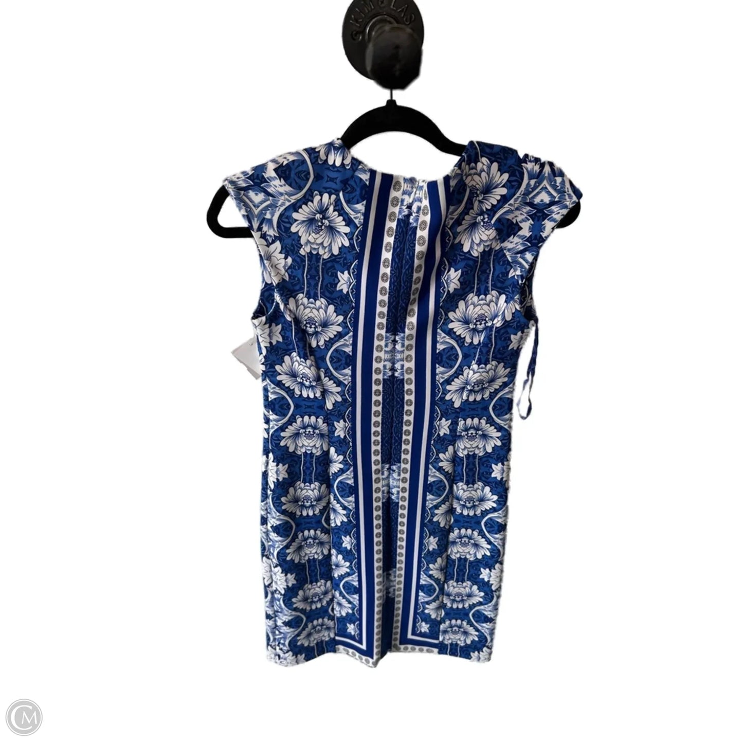 Dress Work By Inc In Blue & White, Size: S