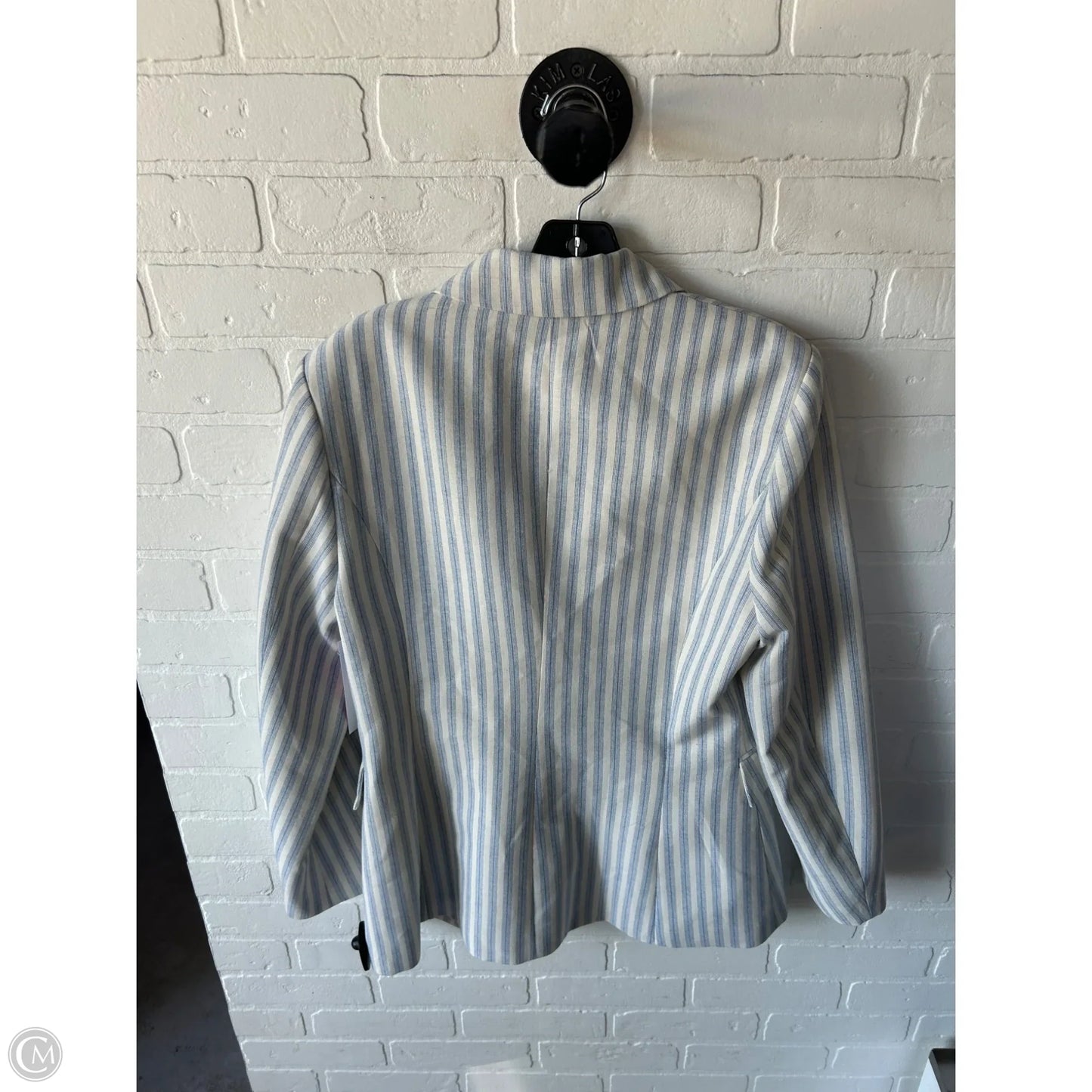 Blazer By Gibson In Blue & Cream, Size: M