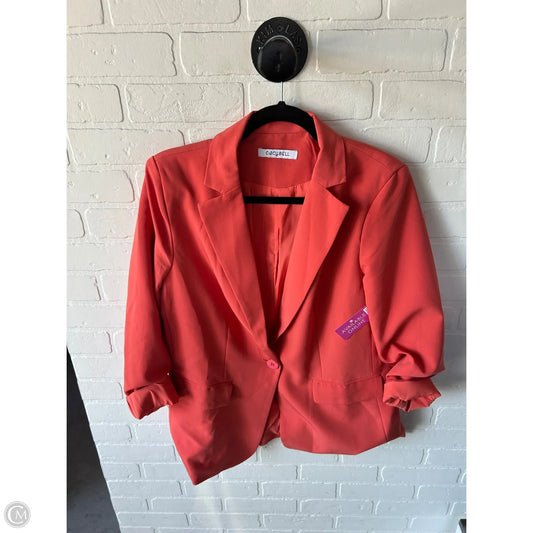 Blazer By Clothes Mentor In Orange, Size: L