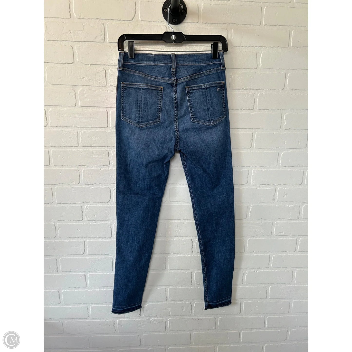 Jeans Skinny By Rag And Bone In Blue Denim, Size: 4