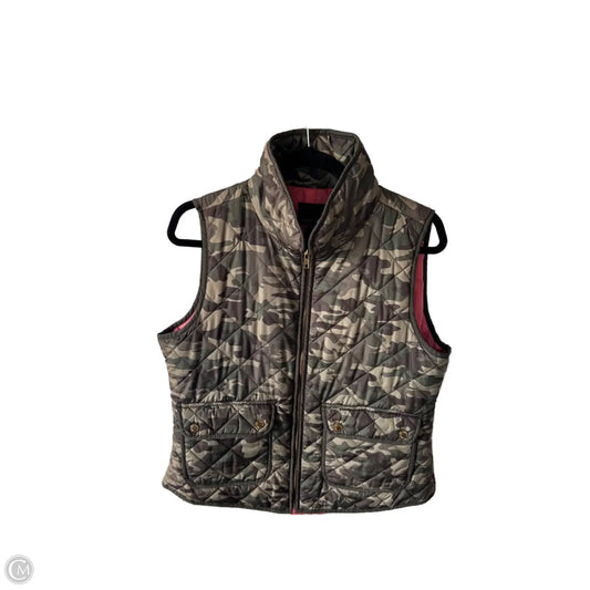 Vest Puffer & Quilted By Cynthia Rowley In Camouflage Print, Size: L