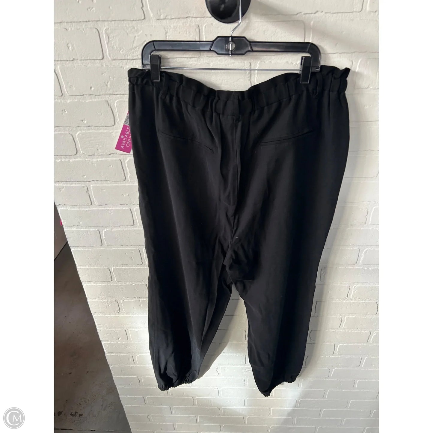 Pants Joggers By Inc In Black, Size: 20