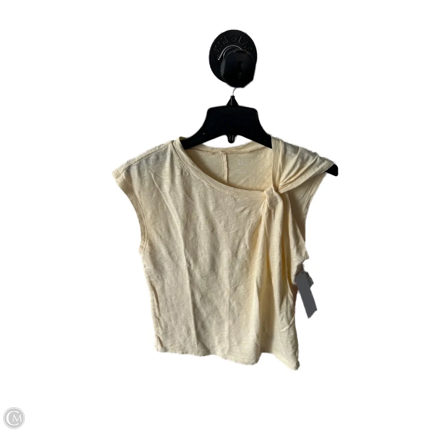 Top Sleeveless By Gap In Yellow, Size: S
