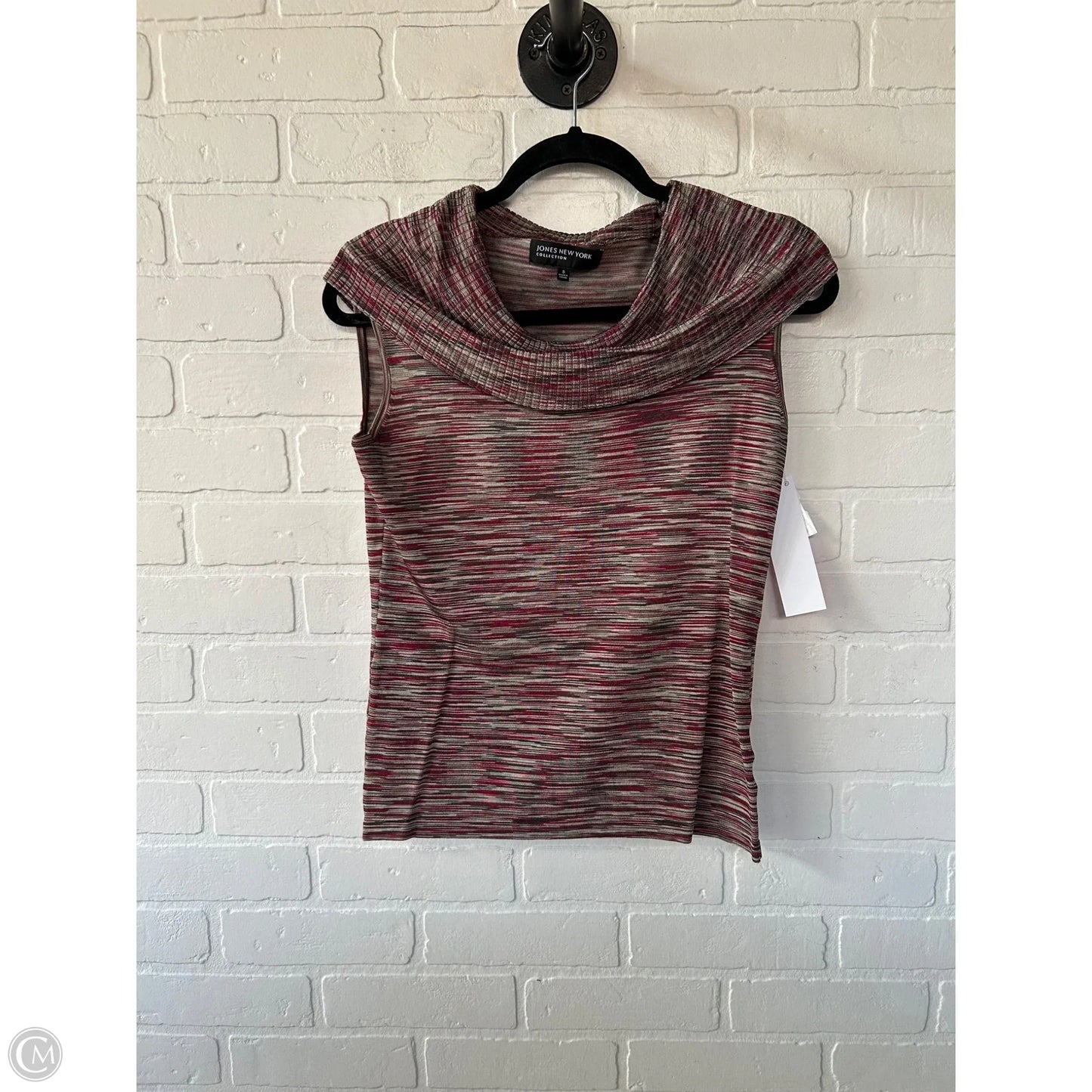 Top Sleeveless By Jones New York In Brown & Red, Size: S
