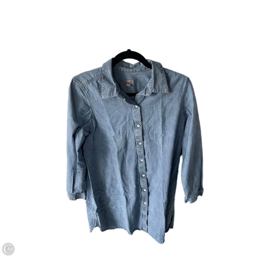 Dress Casual Short By J. Jill In Blue Denim, Size: M