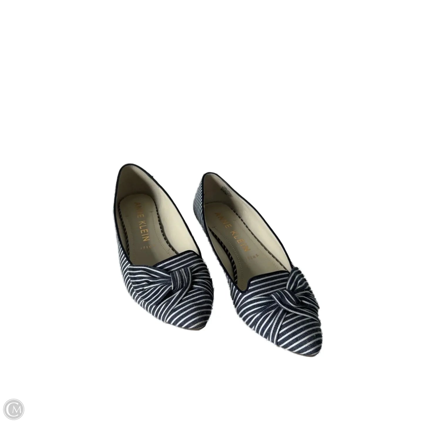 Shoes Flats By Anne Klein In Blue & White, Size: 8.5
