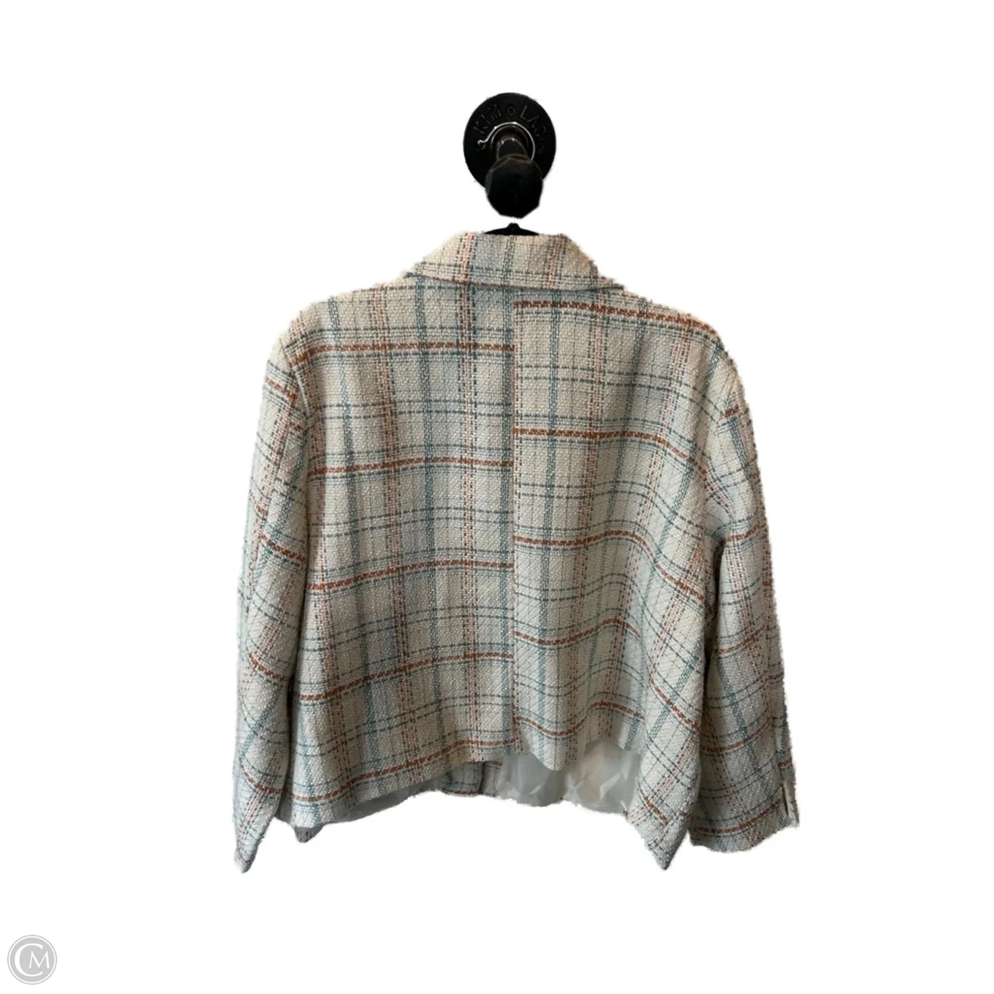 Blazer By Lc Lauren Conrad In Blue & Cream, Size: 2x