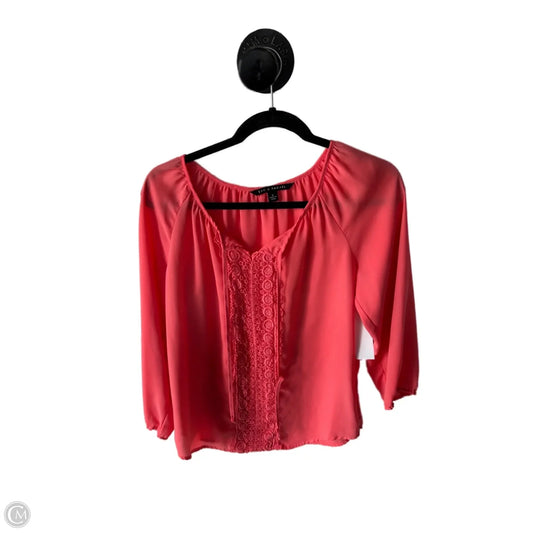 Top Long Sleeve By Zac And Rachel In Pink, Size: S