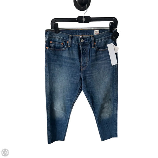 Jeans Straight By Levis In Blue Denim, Size: 8
