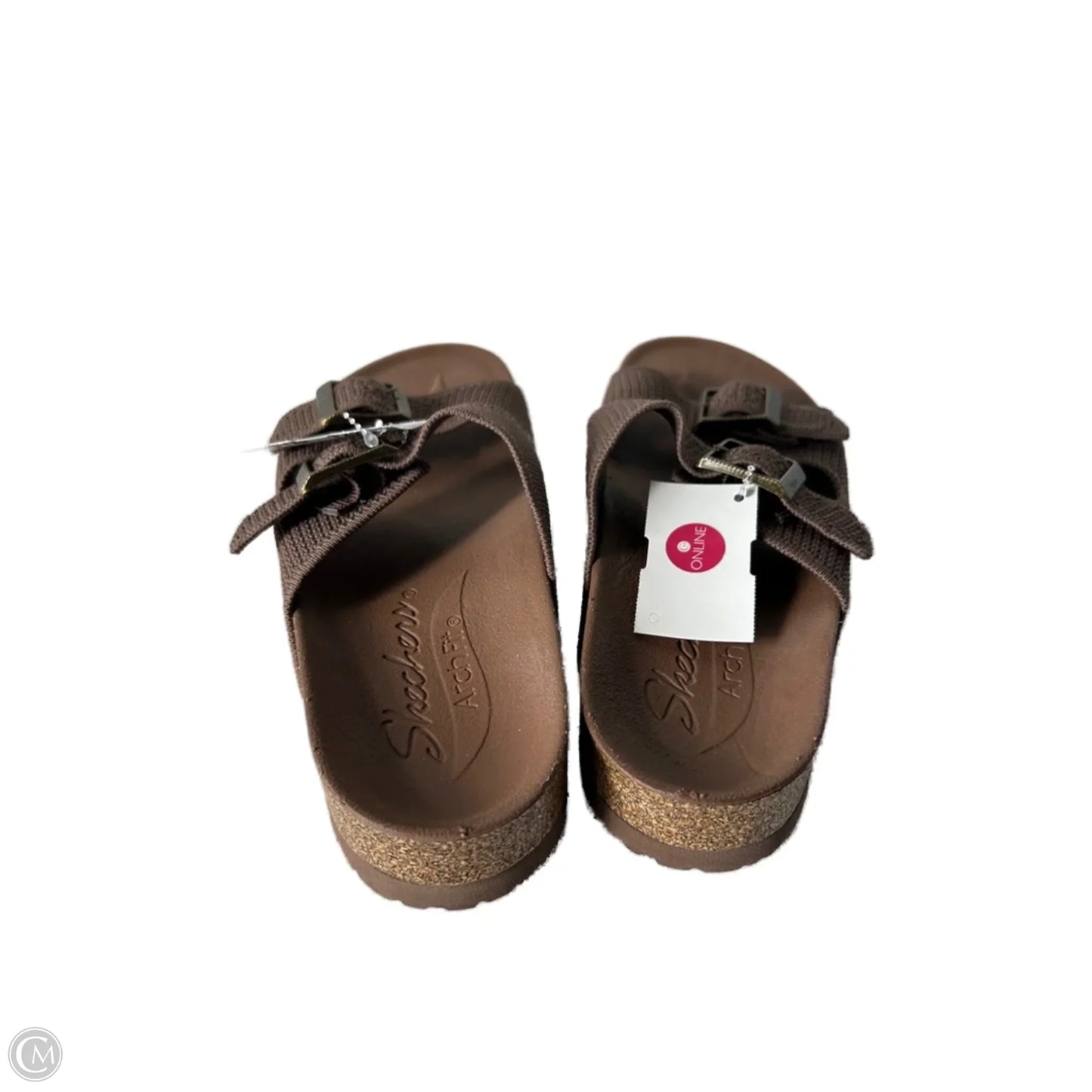 Sandals Flats By Skechers In Brown, Size: 8