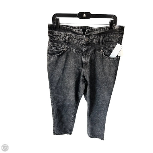 Jeans Straight By Mng In Black Denim, Size: 10