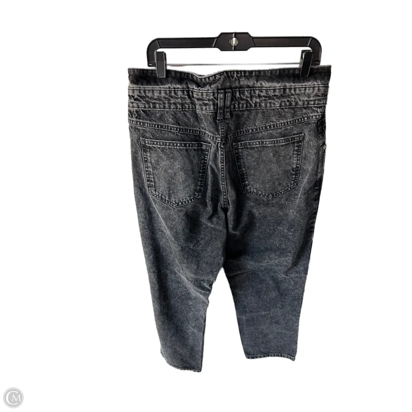Jeans Straight By Mng In Black Denim, Size: 10