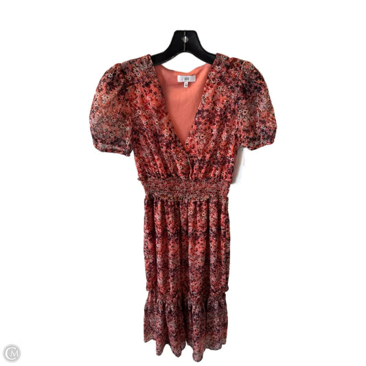 Dress Casual Maxi By Cmc In Orange & Purple, Size: S