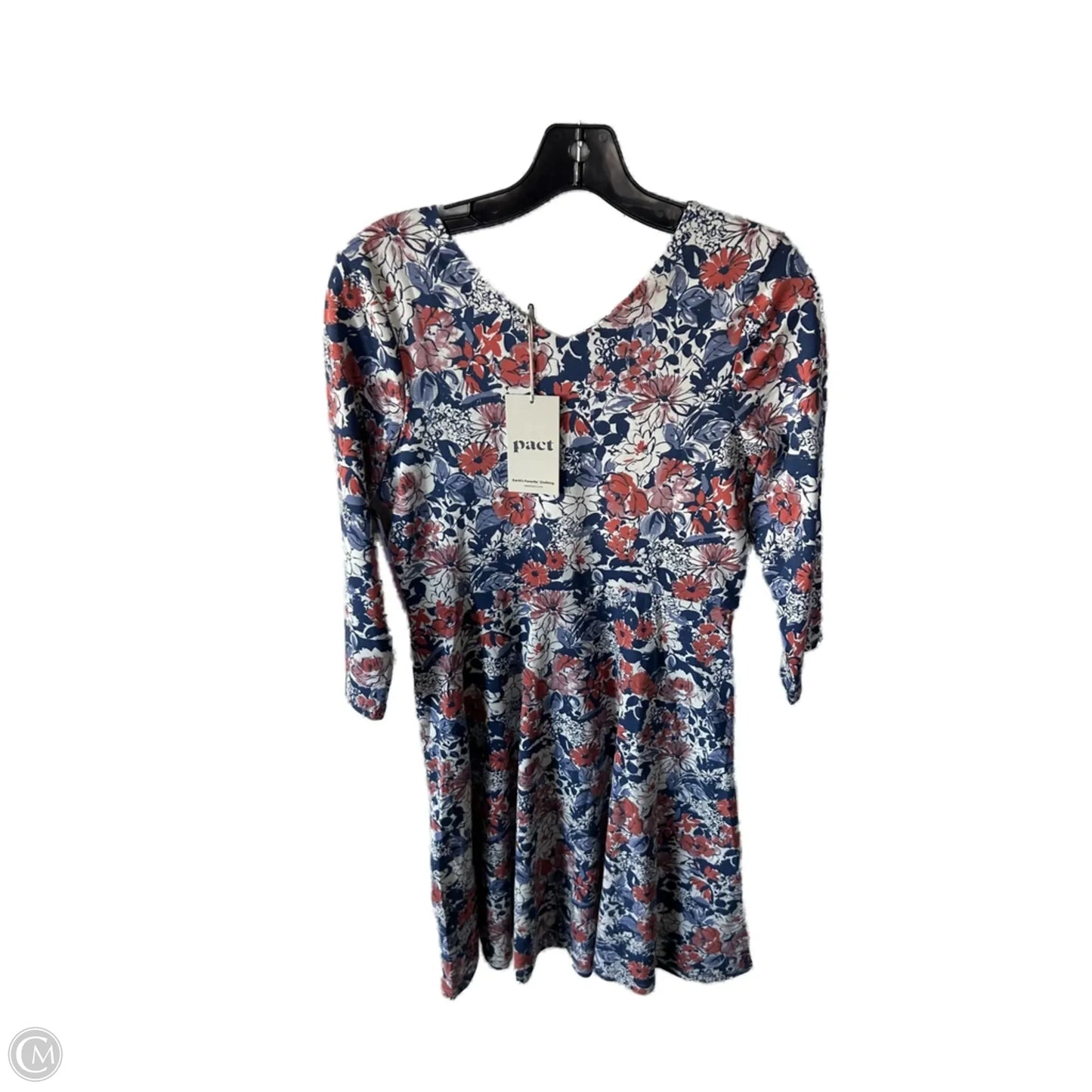 Dress Casual Short By Pact In Orange & Purple, Size: S