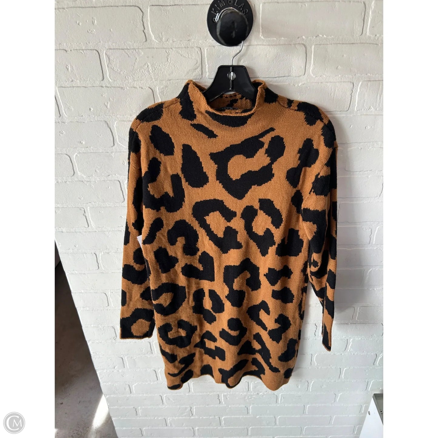 Dress Sweater By Clothes Mentor In Black & Brown, Size: S