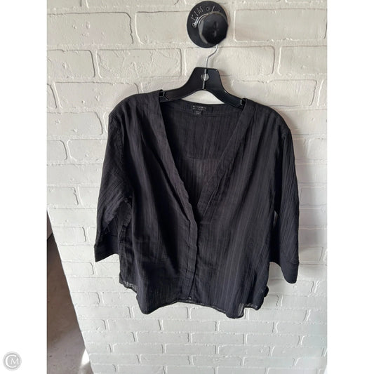 Top Long Sleeve Designer By All Saints In Black, Size: S