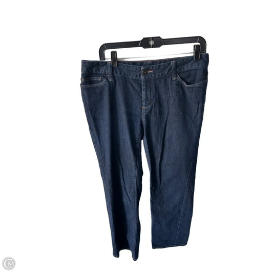 Jeans Straight By Eddie Bauer In Blue Denim, Size: 10