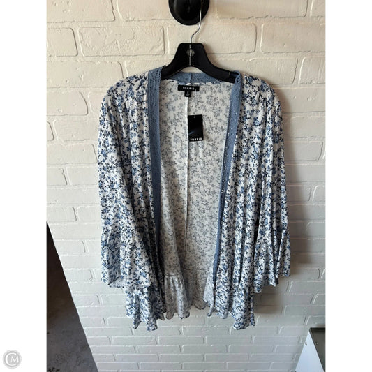 Kimono By Torrid In Blue & White, Size: 2x