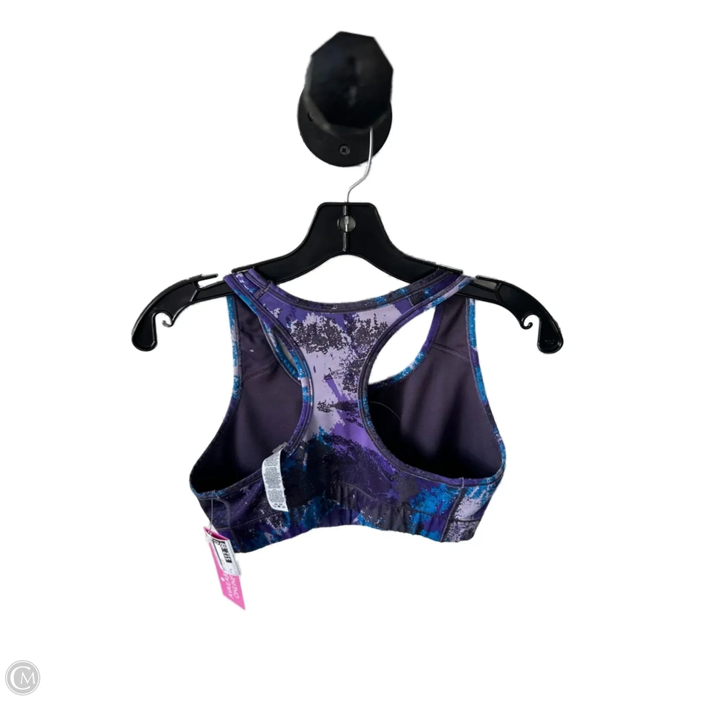 Athletic Bra By Nike In Grey & Purple, Size: M