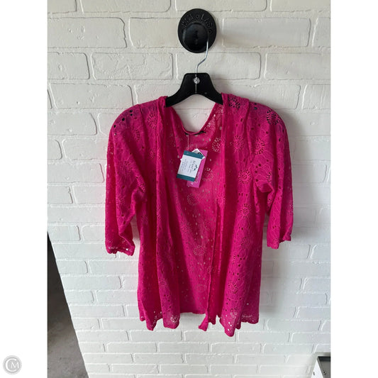 Cardigan By Heimish Usa In Pink, Size: 1x