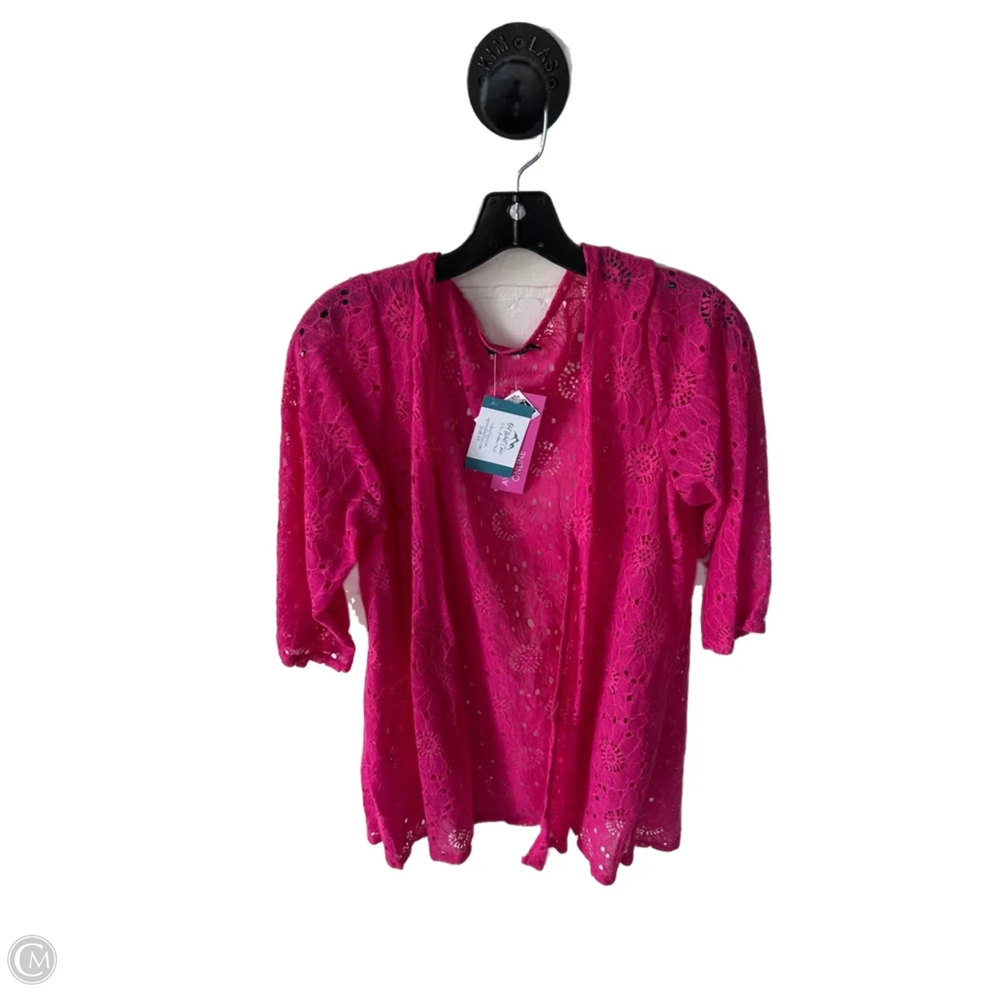 Cardigan By Heimish Usa In Pink, Size: 1x