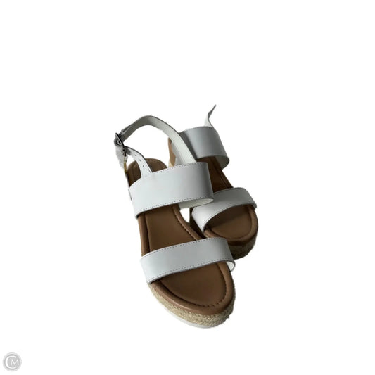 Sandals Heels Block By Steve Madden In White, Size: 7.5