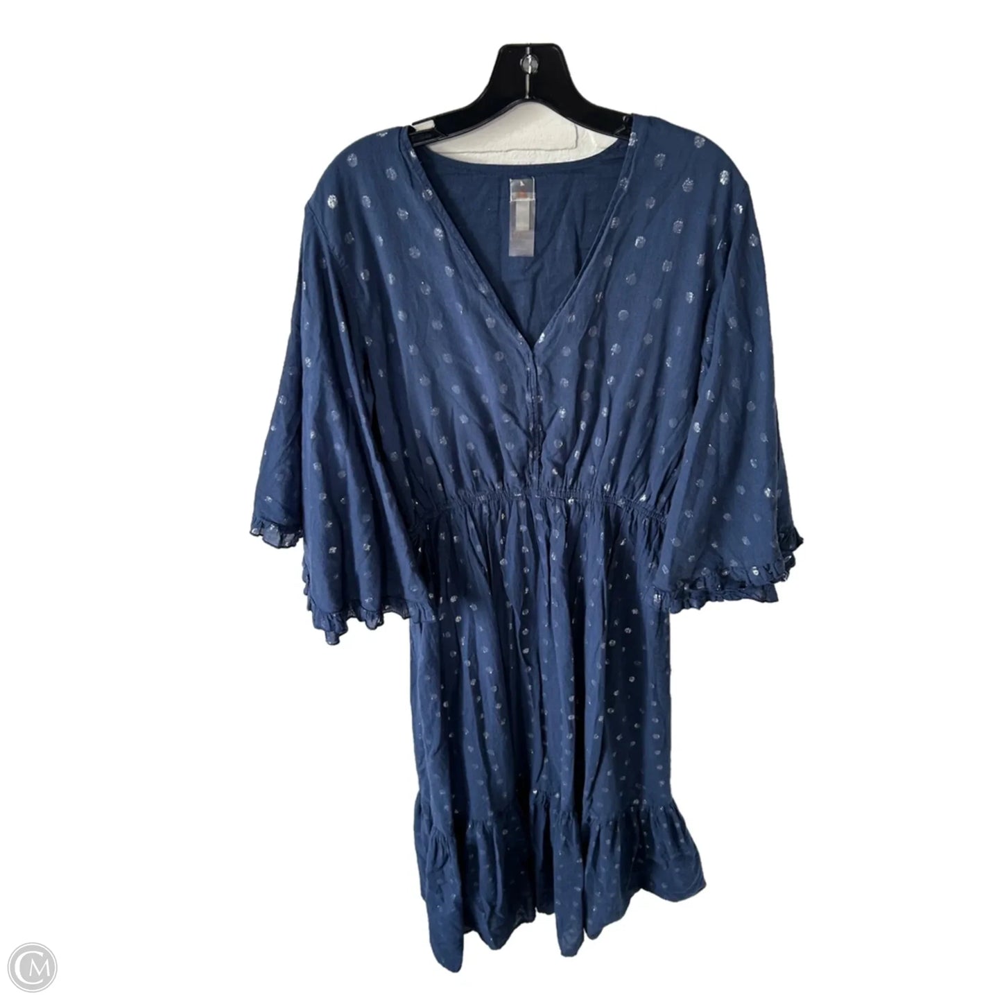 Dress Casual Maxi By Pq Swim In Blue & Silver, Size: Xs