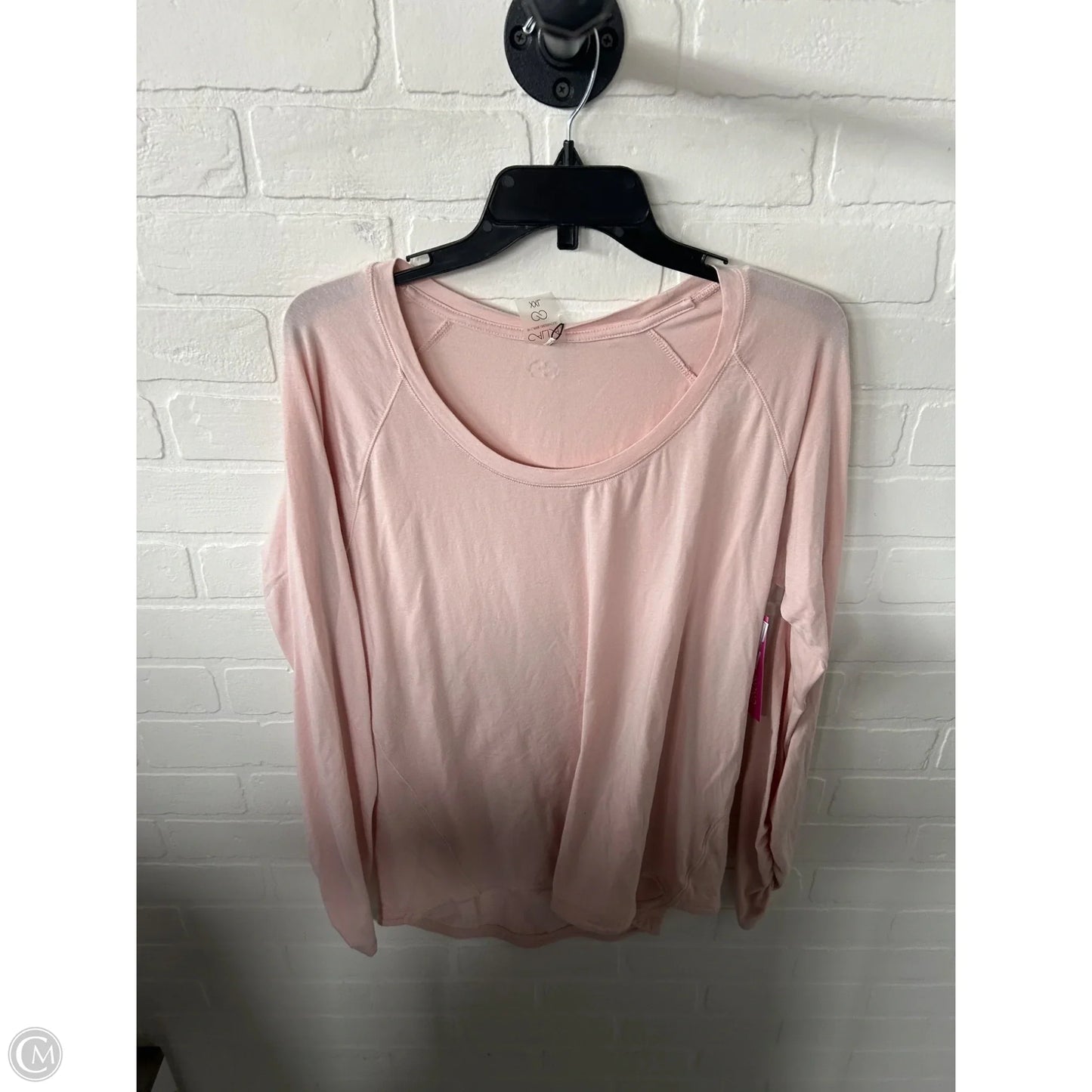 Athletic Top Long Sleeve Crewneck By Calia In Pink, Size: Xxl