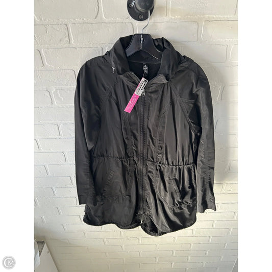 Coat Raincoat By Velocity In Black, Size: M