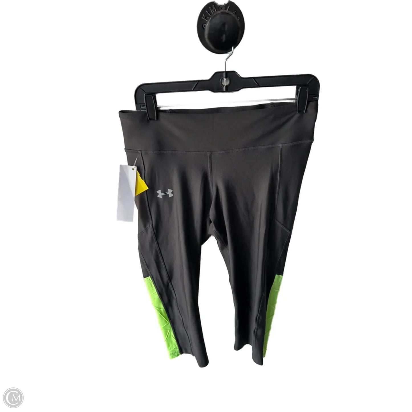 Athletic Leggings Capris By Under Armour In Grey, Size: 12