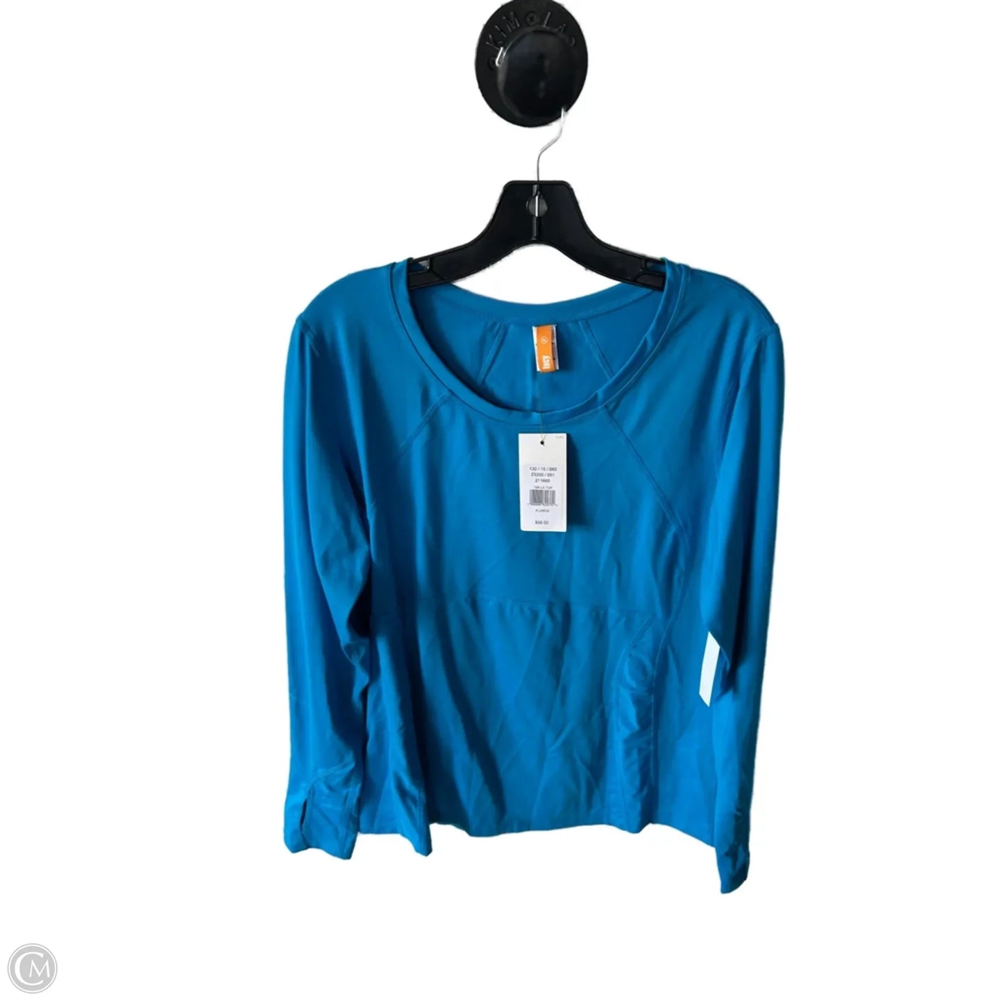 Athletic Top Long Sleeve Crewneck By Lucy In Blue, Size: Xl